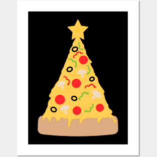 Pizza christmas tree Posters and Art